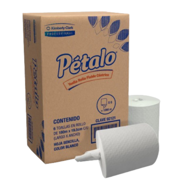 Pétalo Toalla Rollo Fluido Céntrico 6 Rollos