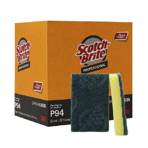 Fibra Verde c/ esponja Scotch-Brite P94 3M